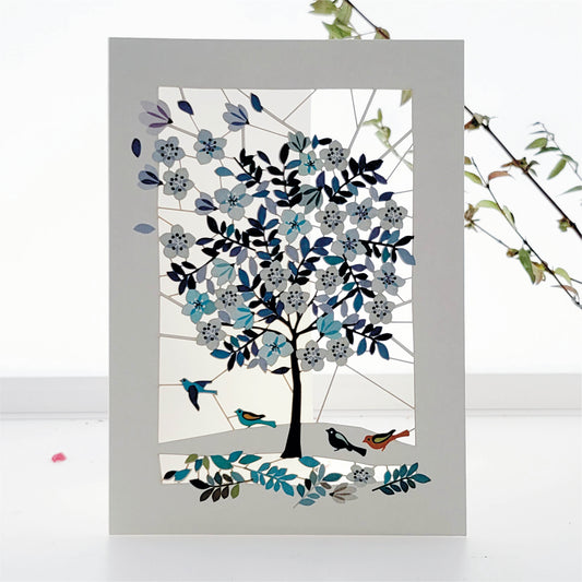 Blue Tree - Blank - Tree Card - PM189