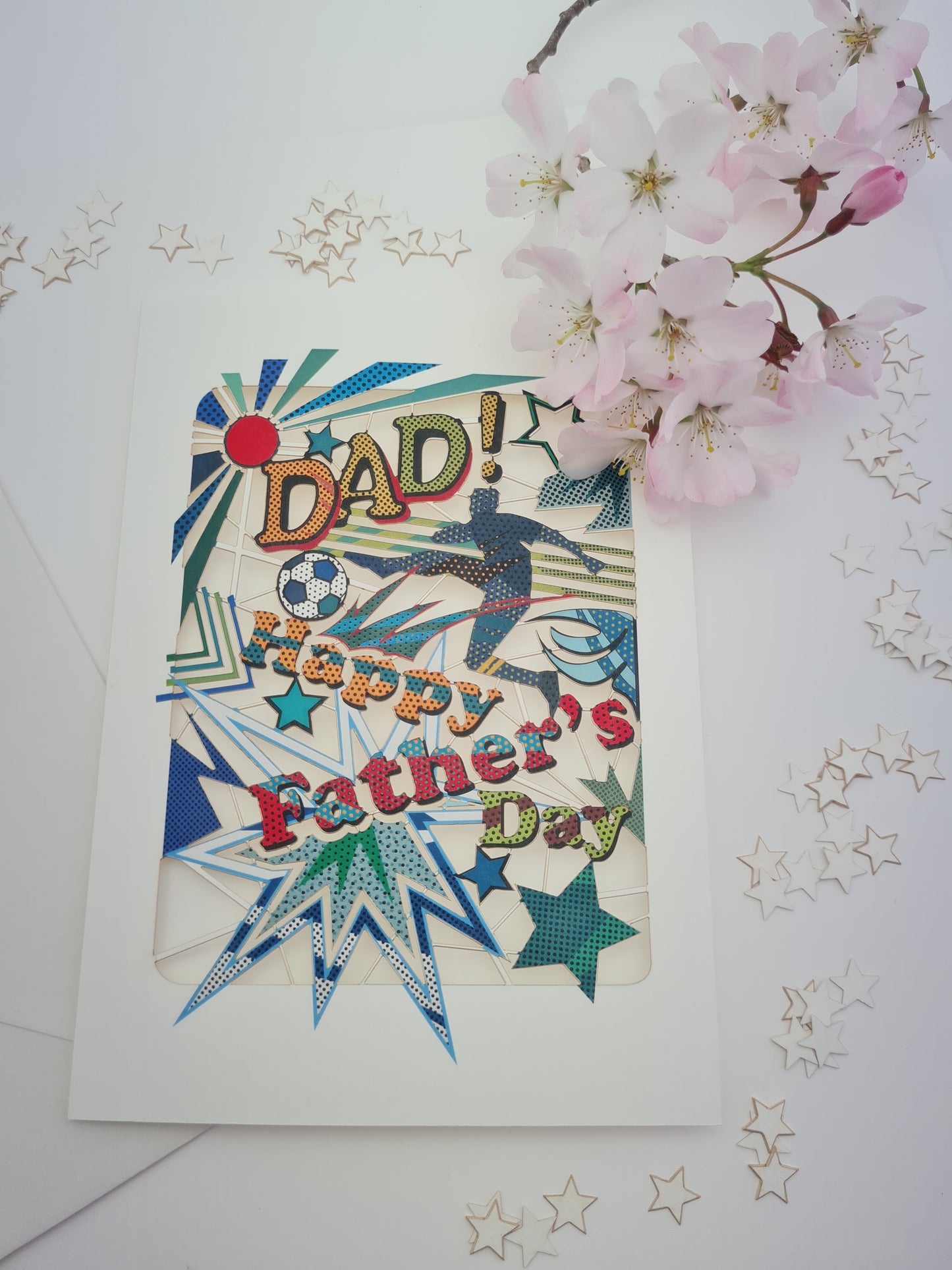 Football - ''Dad! Happy Father's Day'' - Fathers Day Card - PMF004