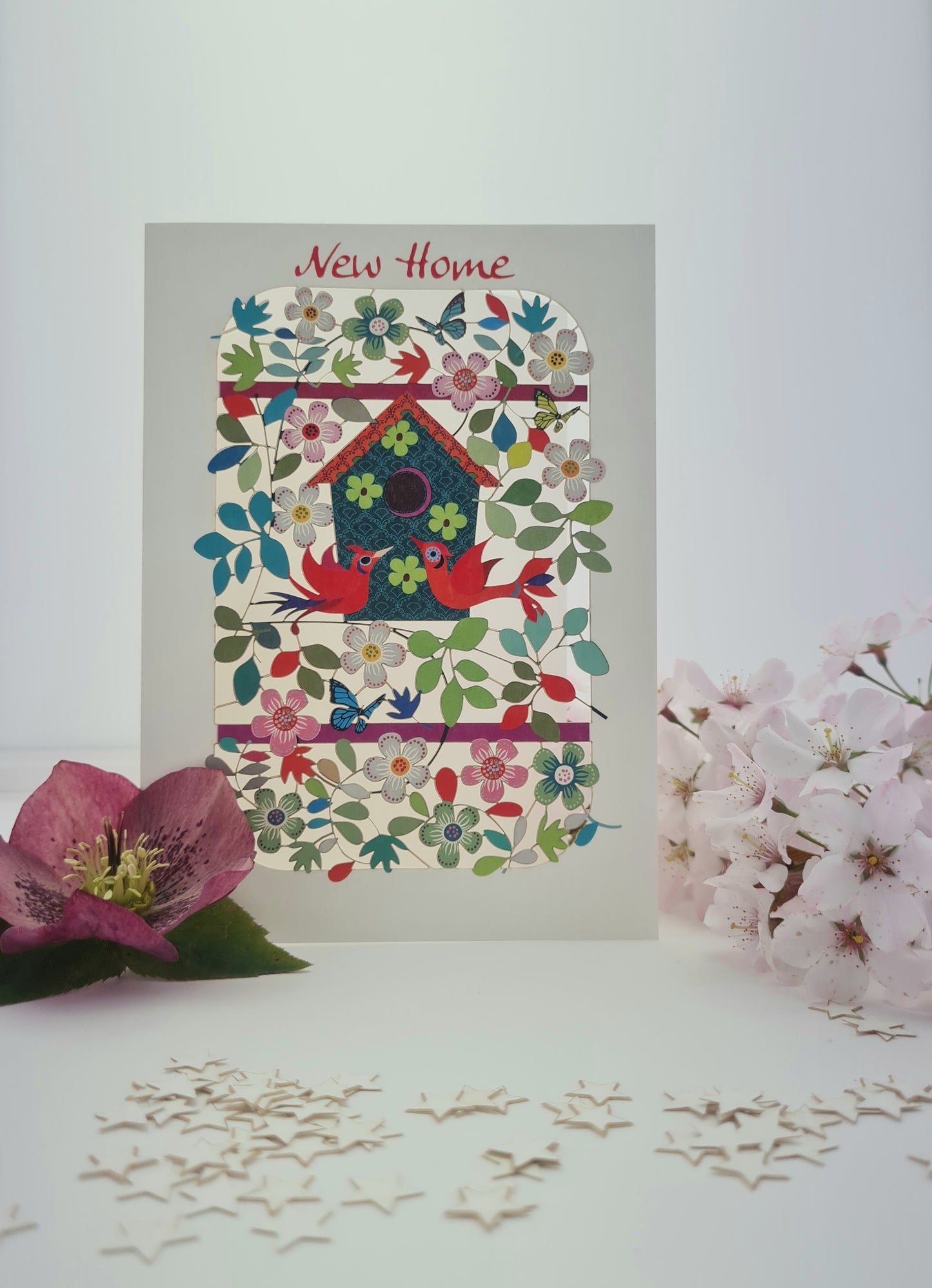 ''New Home'' - Bird House Card - PM281