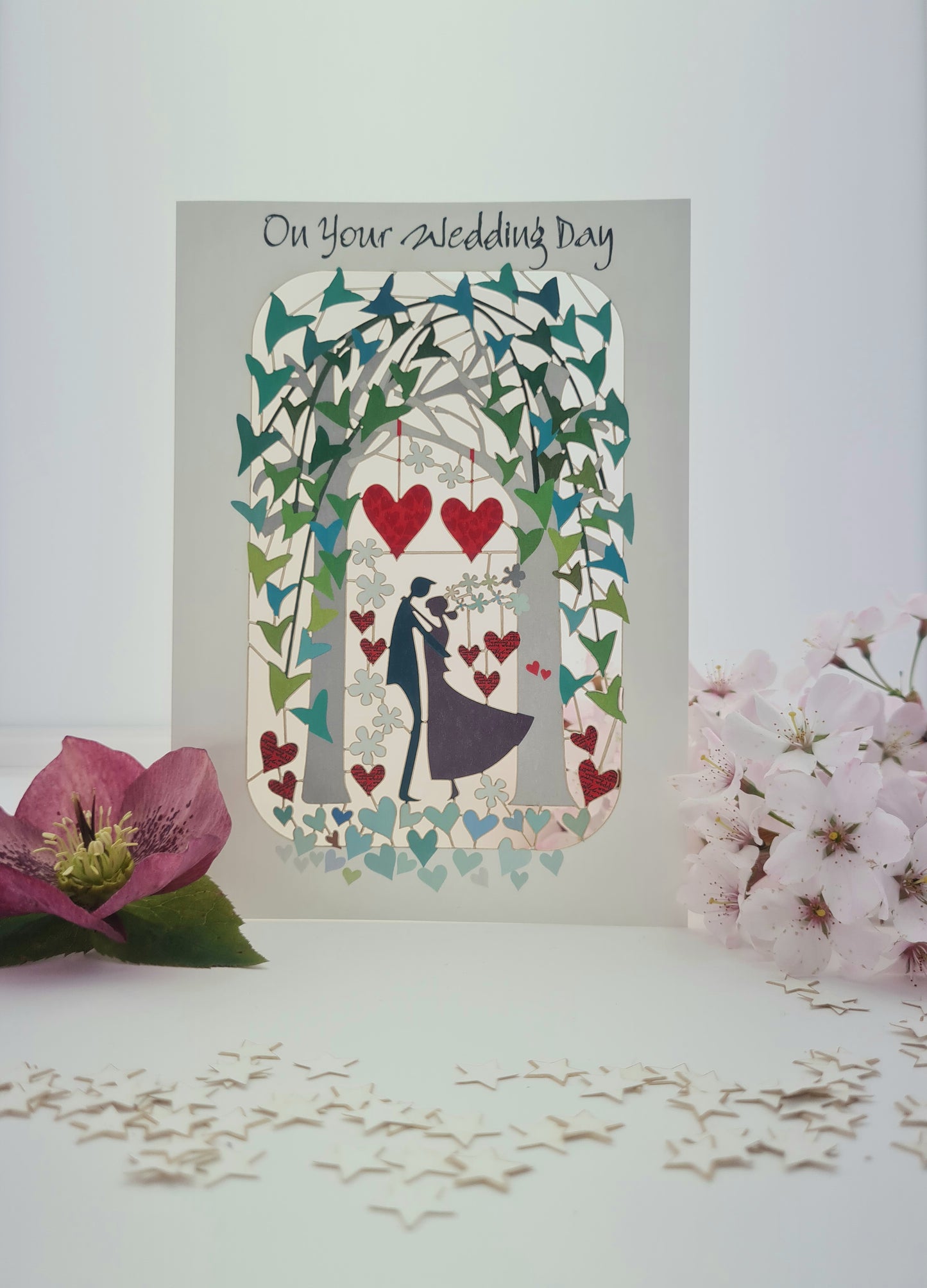 ''On Your Wedding Day'' Bride & Groom Card - Wedding Card #PM254