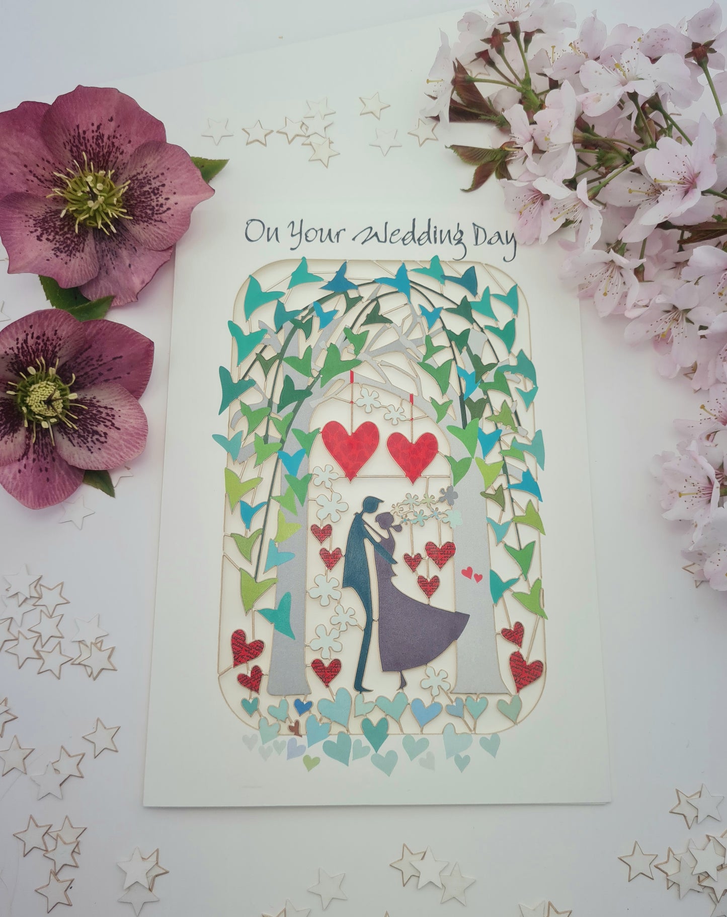''On Your Wedding Day'' Bride & Groom Card - Wedding Card #PM254