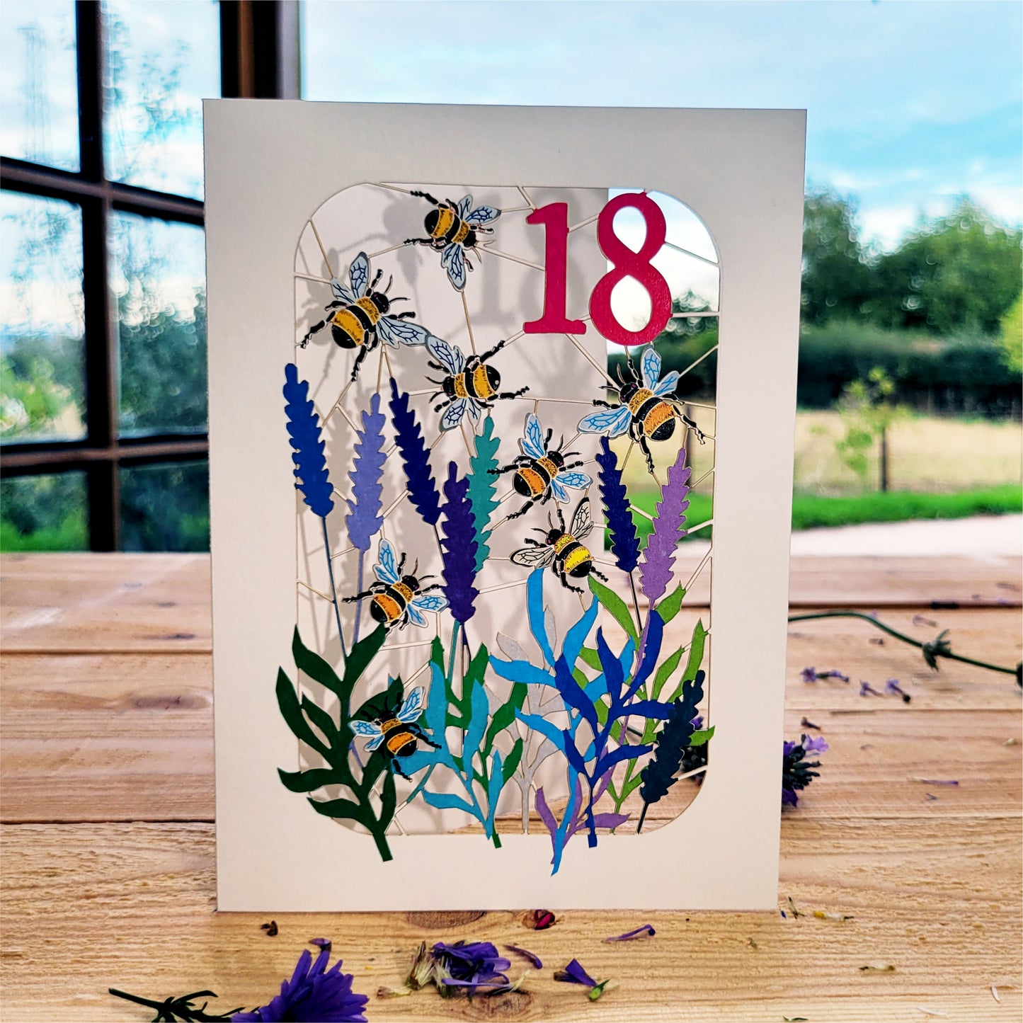 Age 18 Birthday Card, 18th Birthday Card, Bee Card - Be018