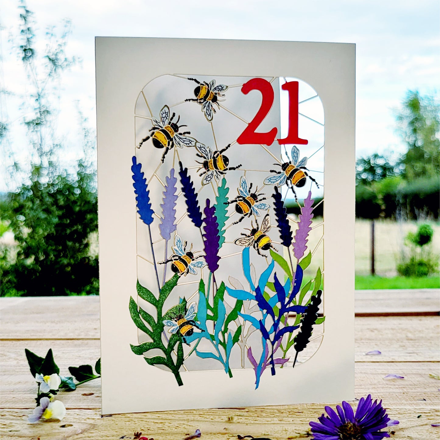 Age 21 Birthday Card, 21st Birthday Card, Bee Card - Be021