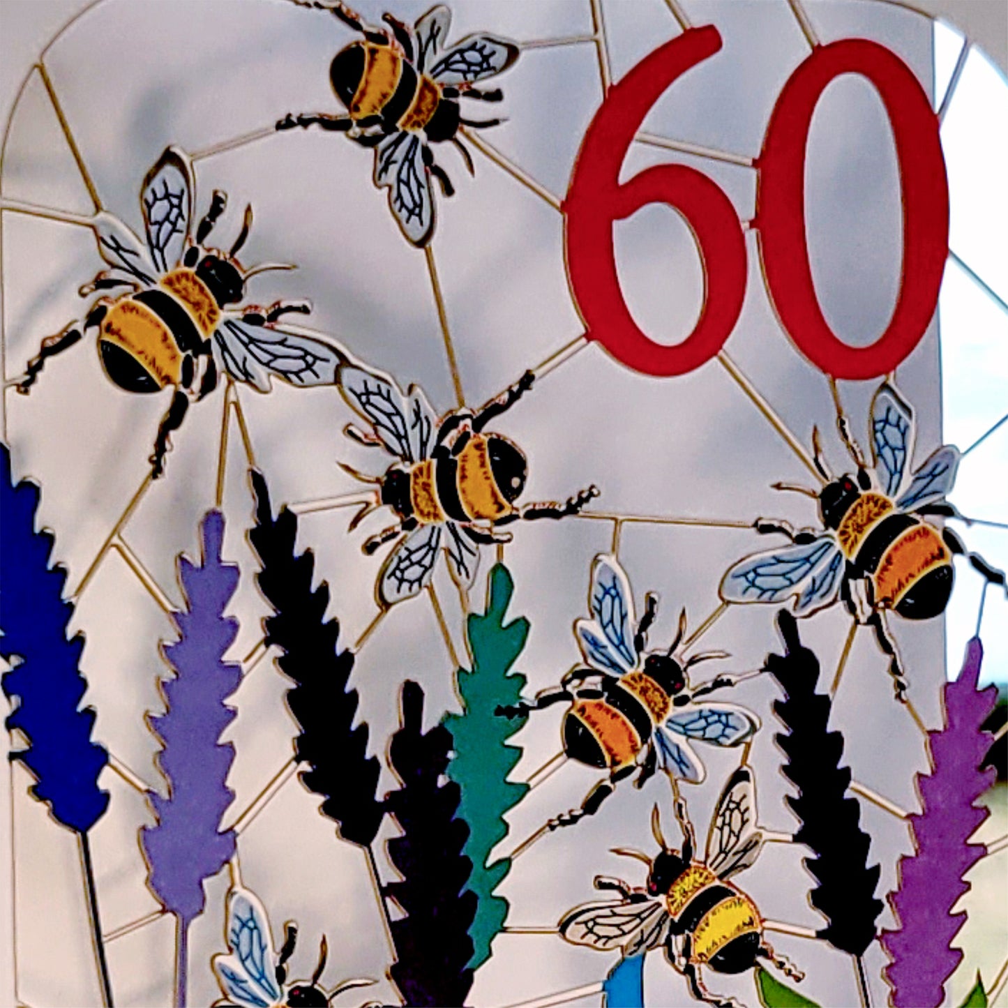 Age 60 Birthday Card, 60th Birthday Card, Bee Card - Be060