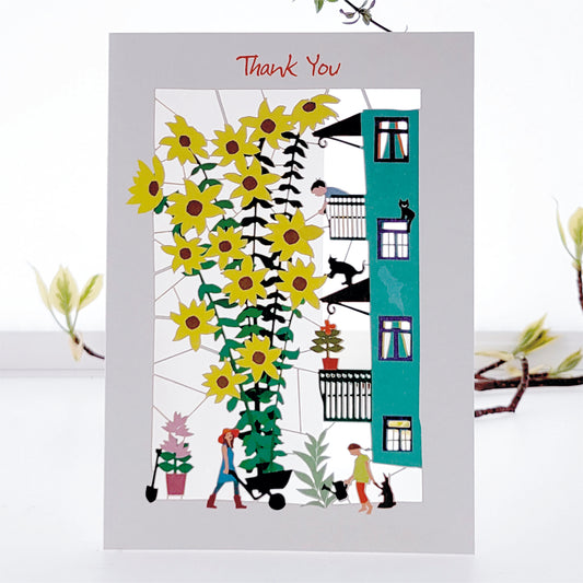 ''Thank You'' - Sunflowers - Thank You Card, #PM-122