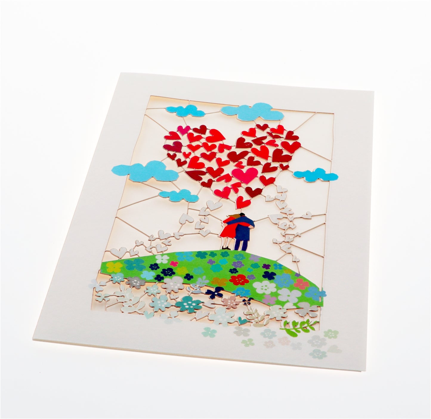 Heart Tree and Birds - Blank - Love/Valentines Card - PM146