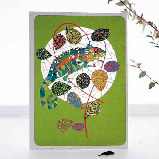 Chameleon Greetings Card - Blank - Reptile Card - PM171