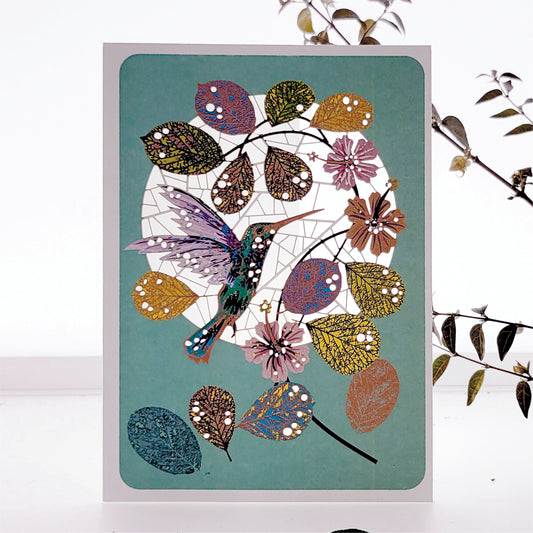 Hummingbird Greetings Card - Blank - Bird Card - PM174
