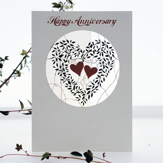 ''Happy Anniversary'' - Vine Heart - Anniversary Card, #PM-652
