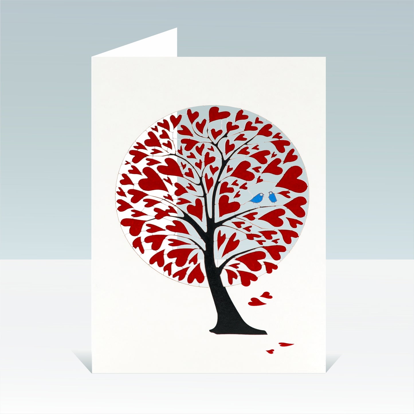 Red Heart Tree - Blank - Love/Valentines Card - PM743