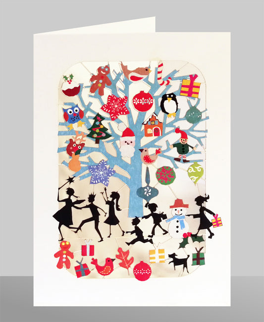 Decorated Tree - Christmas Card - Blank - #XP-027