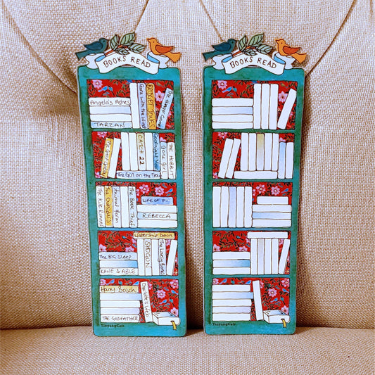 Bookmark Reading Tracker, Bookmark, Bookshelf Tracker - BK001
