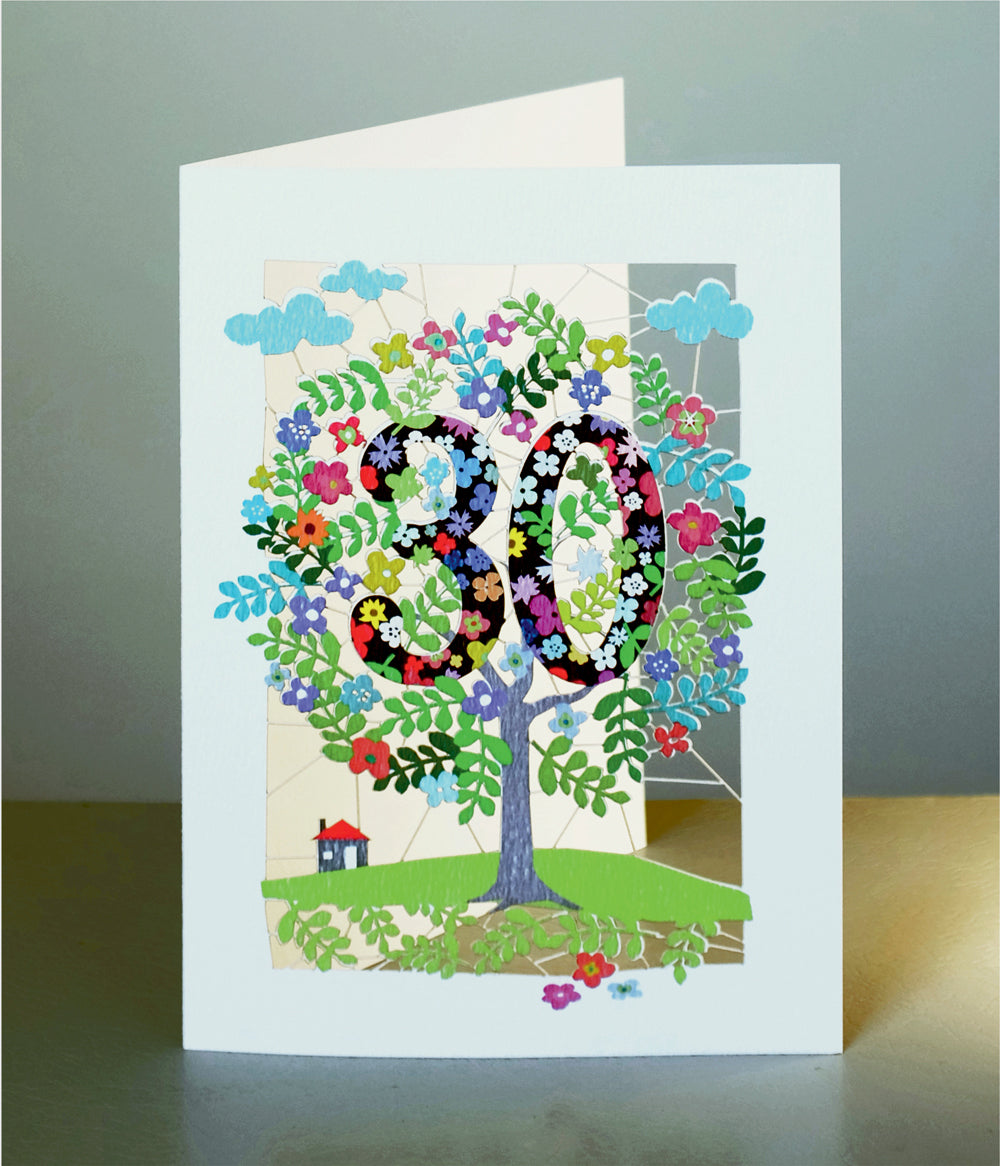 Age 30 Birthday Card, 30th Birthday Card, Tree Card - Pm130