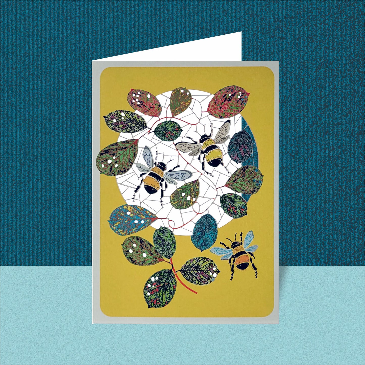 Bee Greetings Card - Blank - Bumble Bee Card - PM172