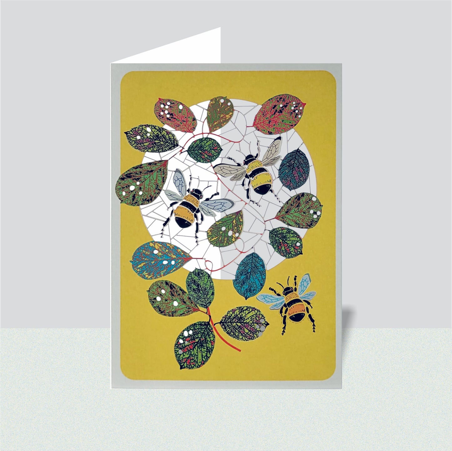 Bee Greetings Card - Blank - Bumble Bee Card - PM172