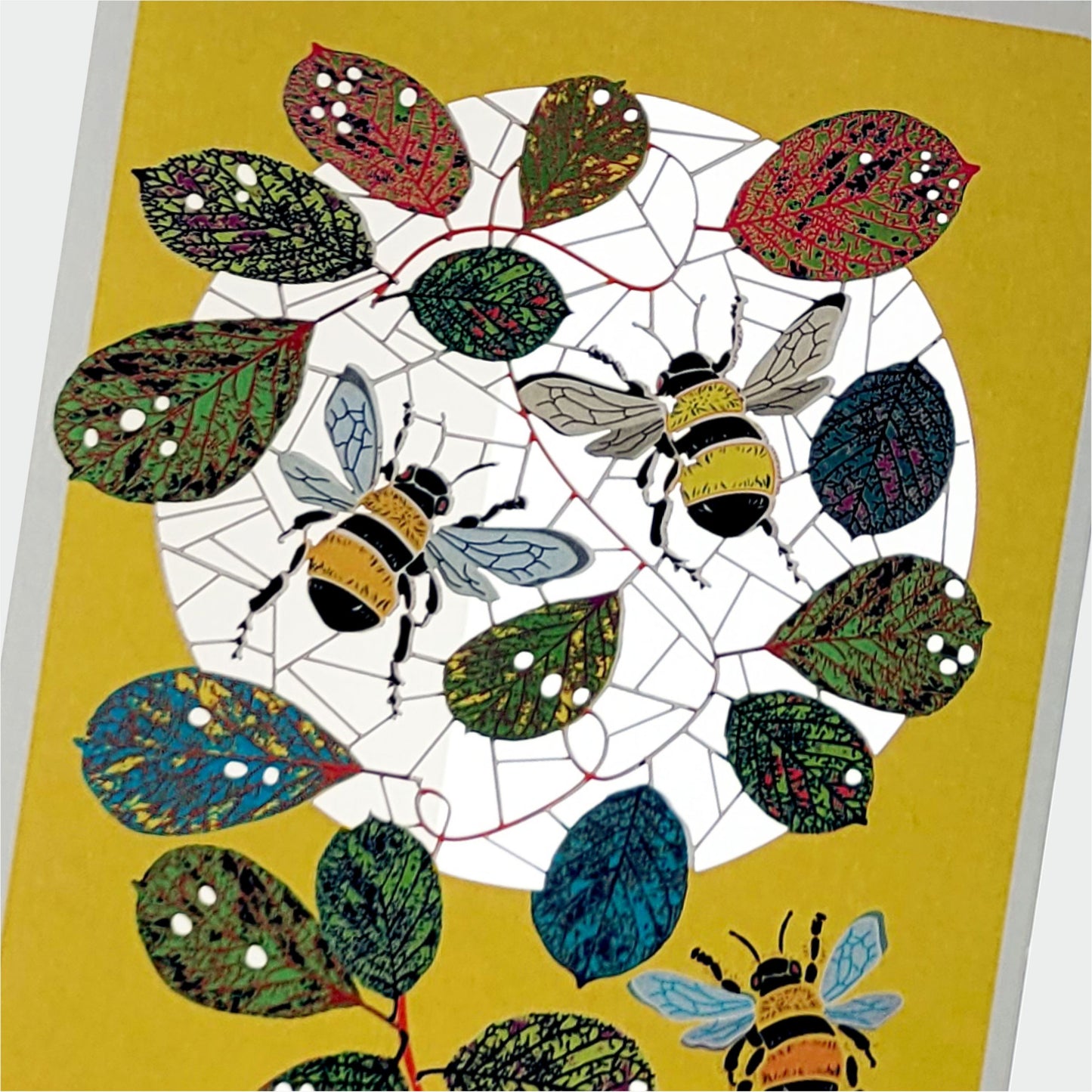 Bee Greetings Card - Blank - Bumble Bee Card - PM172