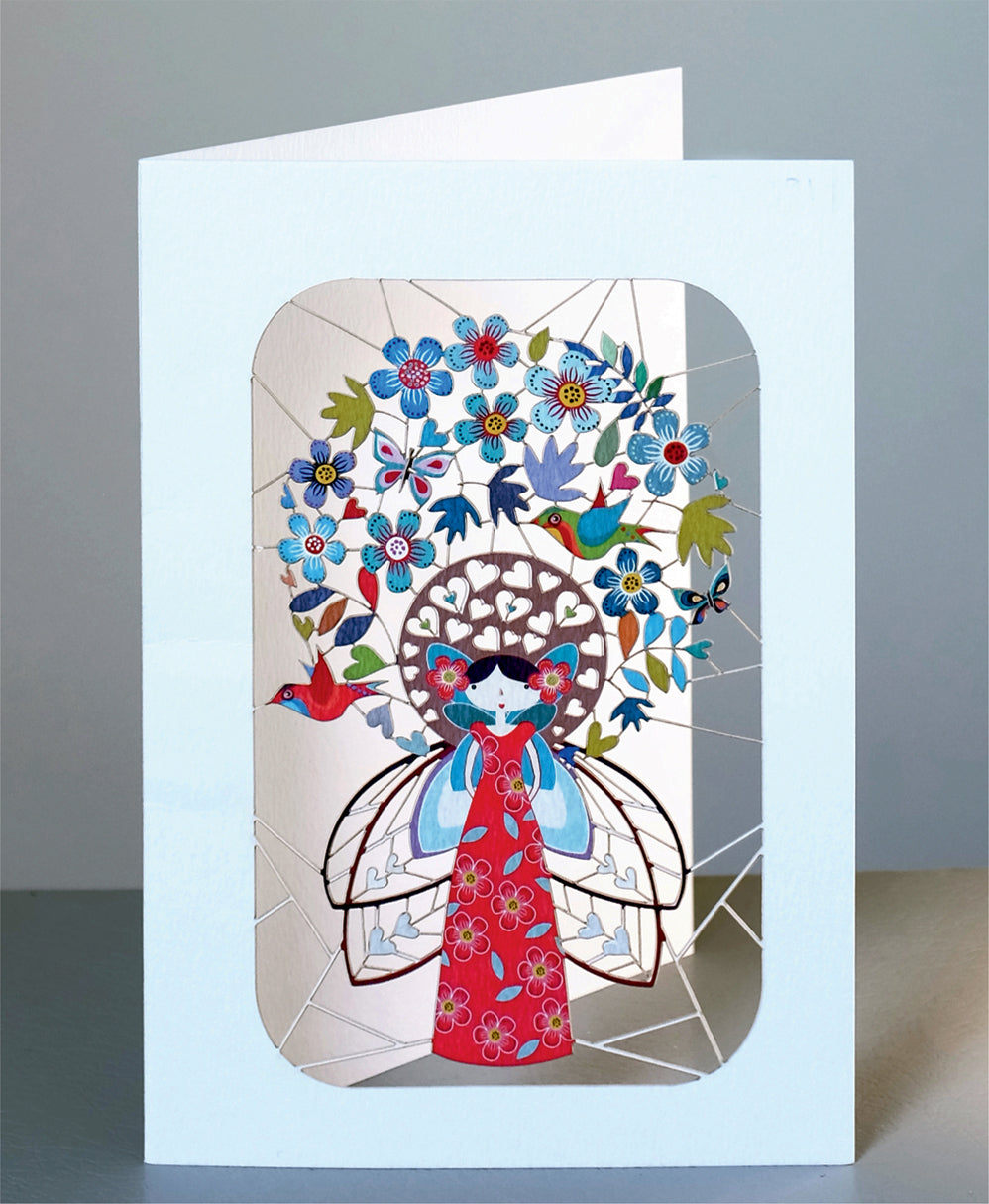 Fairy Greetings Card - Blank - Cat Card - PM231