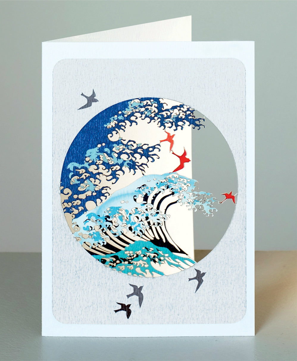 The Great Wave of Kanagawa by Katsushika Hokusai - Blank - Wave Card - PM279