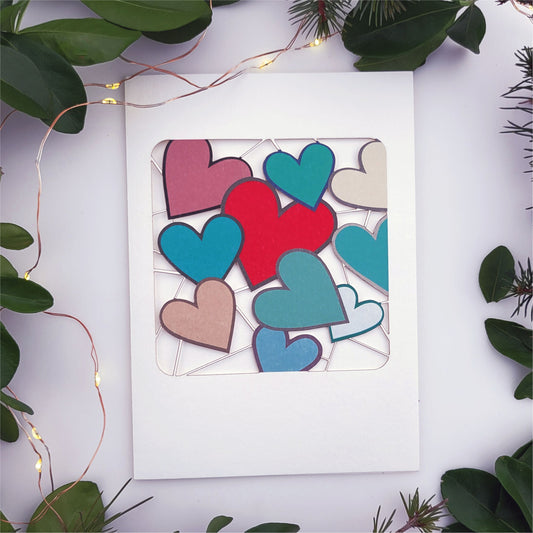 Collection of Heart - Blank - Love/Valentines Card - PM307