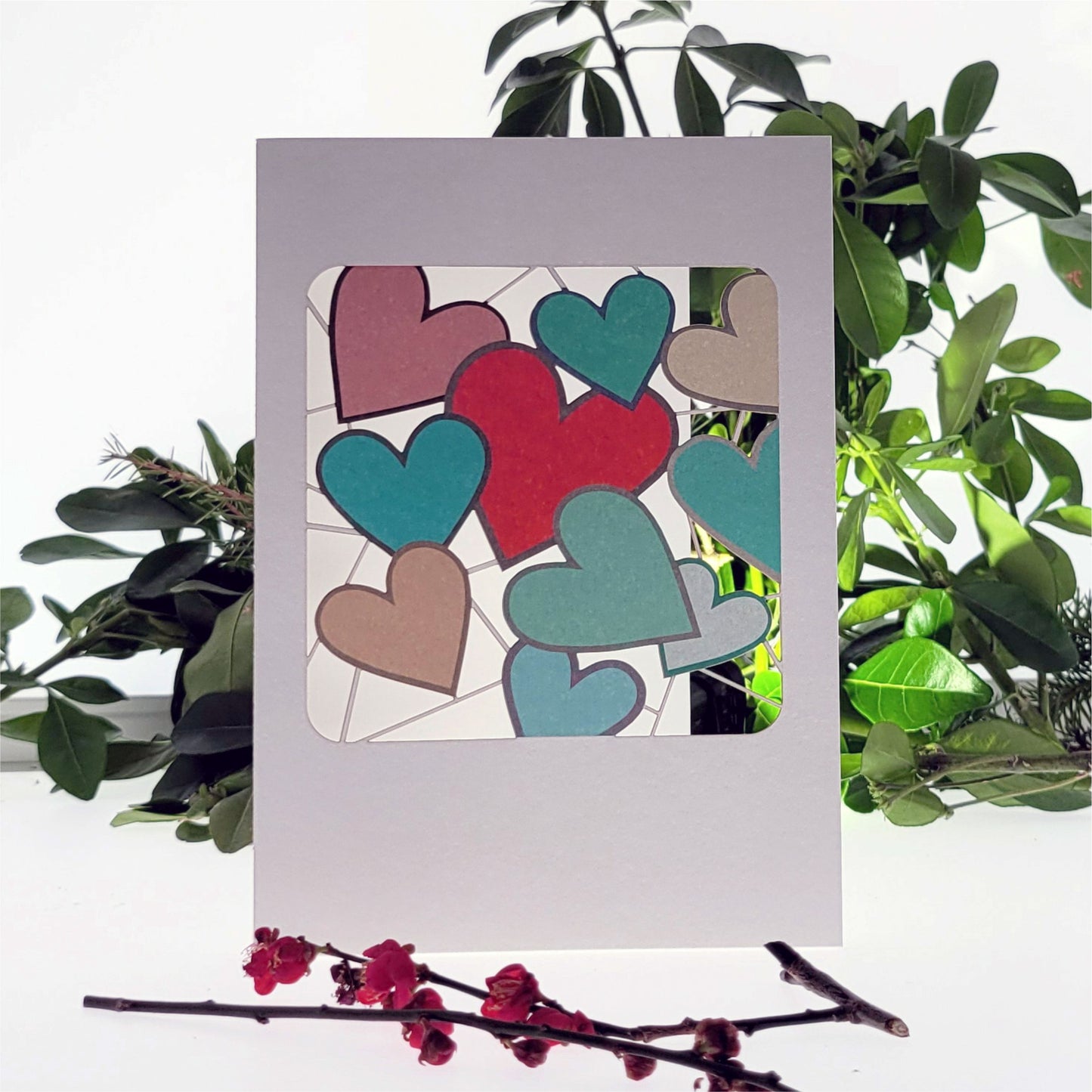 Collection of Heart - Blank - Love/Valentines Card - PM307