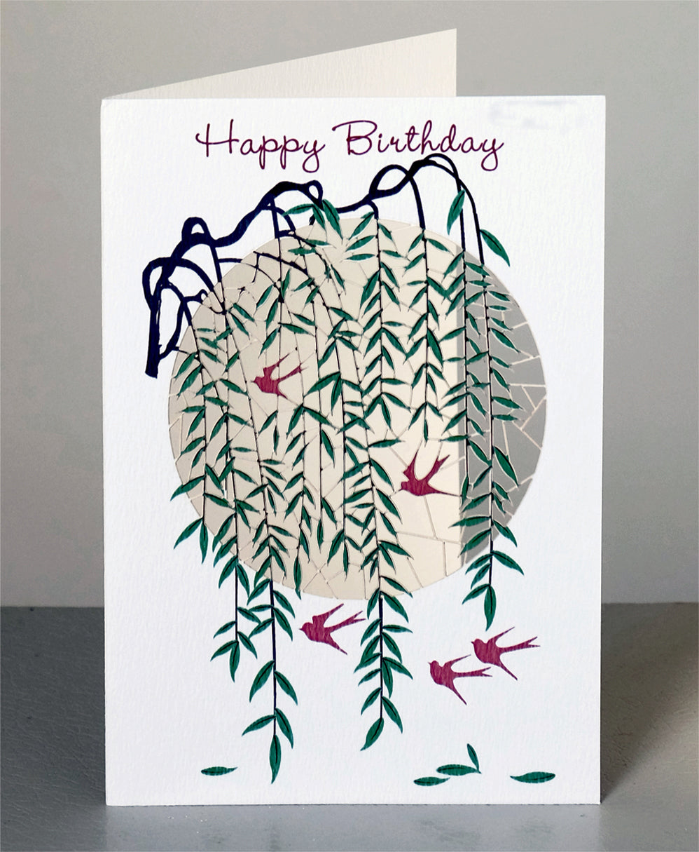Birds Through Branches - ''Happy Birthday'' - Birthday Card - PM866