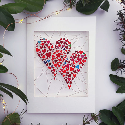 Two Hearts - Blank - Love/Valentines Card - PM895