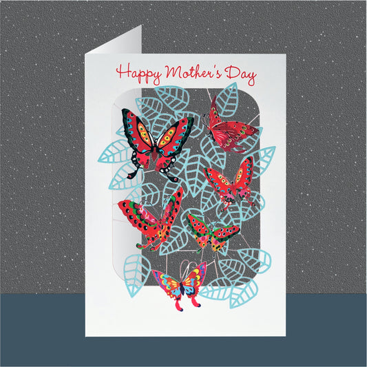 Butterflies - ''Happy Mother's Day'' - Mother's Day Card - PMM 018