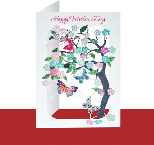 Blossom Tree - ''Happy Mothers Day'' - Mother's Day Card - PMM 024