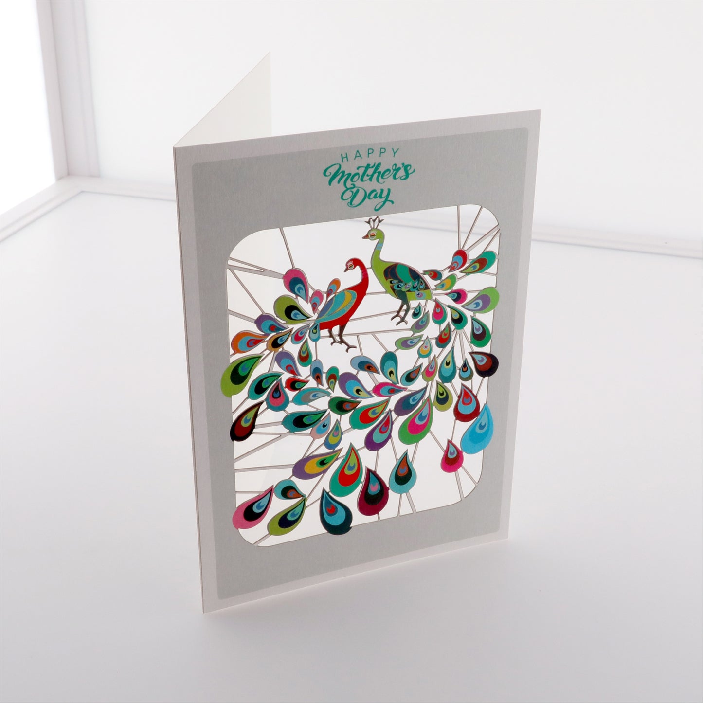 Peacocks - ''Happy Mother's Day'' - Mother's Day Card  - PMM 301