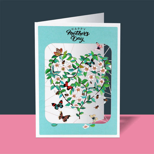 Blossoms - ''Happy Mother's Day'' - Mother's Day Card - PMM 303