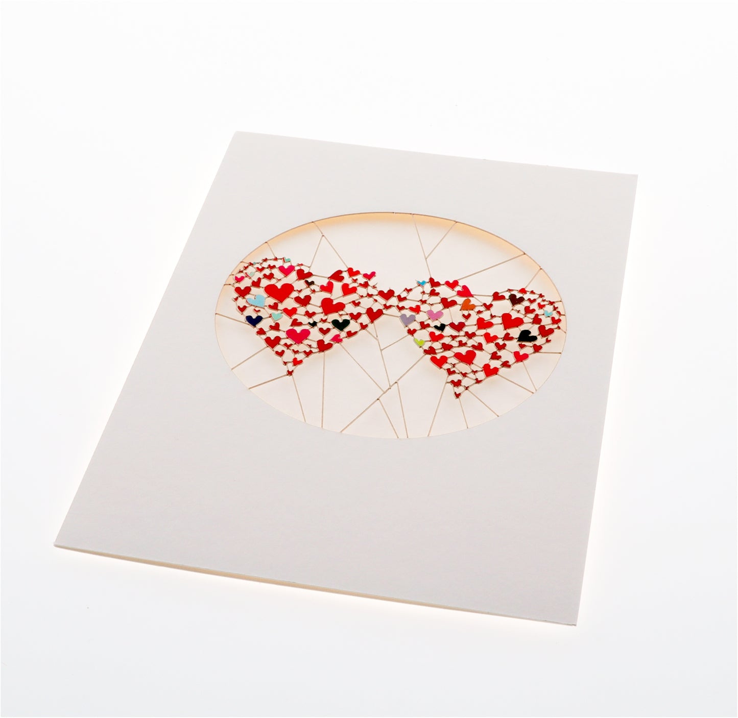 Two Hearts - Blank - Love/Valentines Card - VPM15