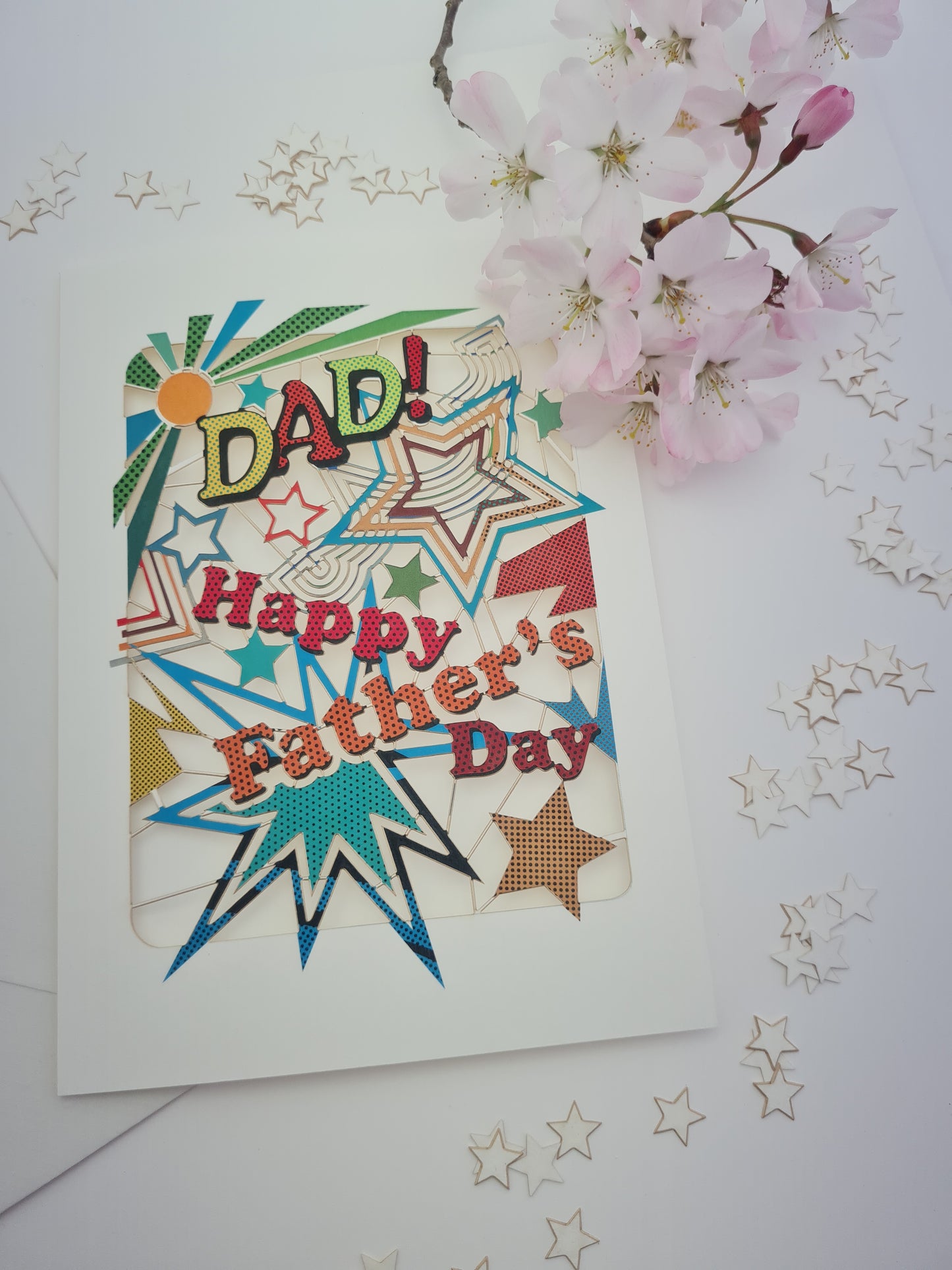 Stars - ''Dad! Happy Father's Day'' - Fathers Day Card - PMF002