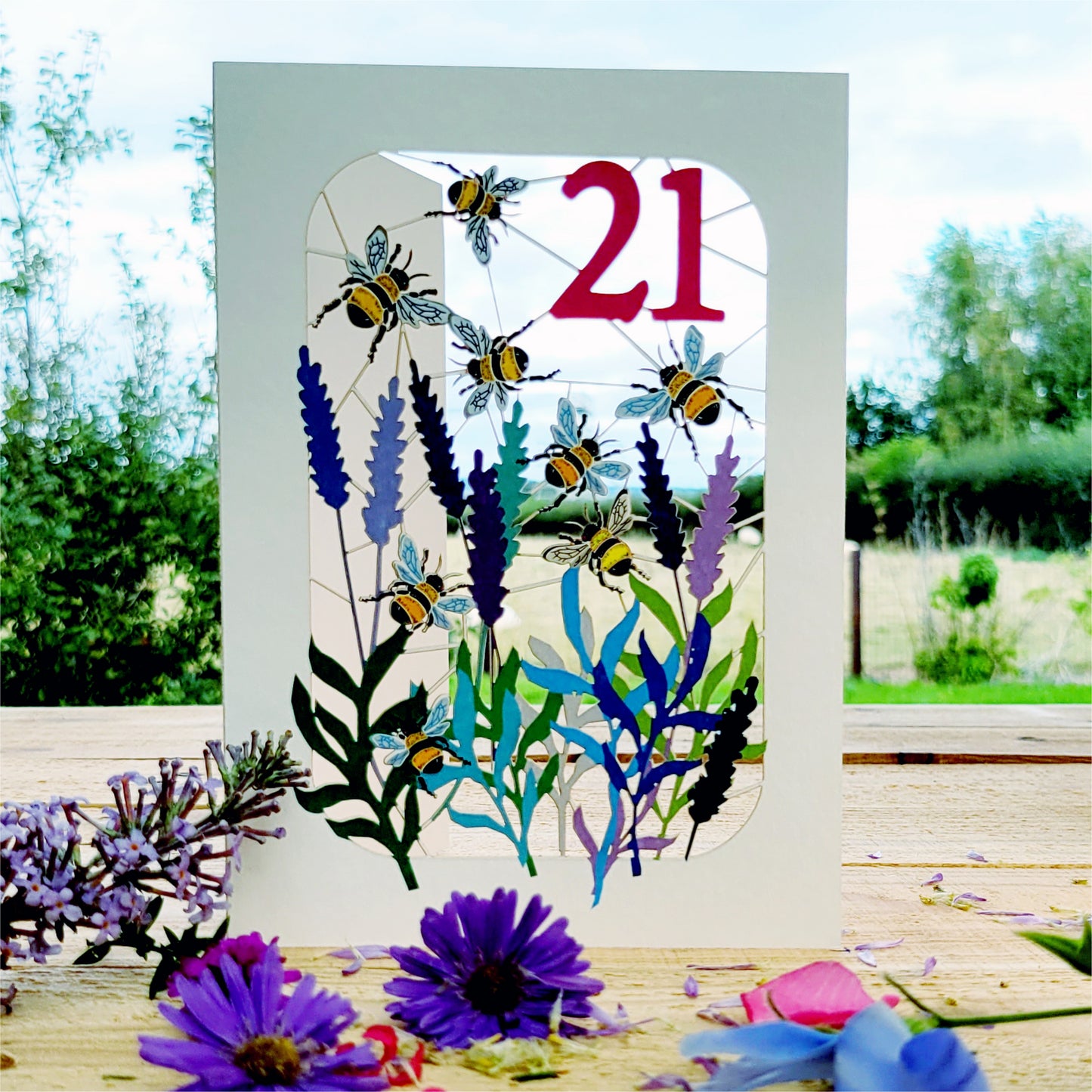 Age 21 Birthday Card, 21st Birthday Card, Bee Card - Be021