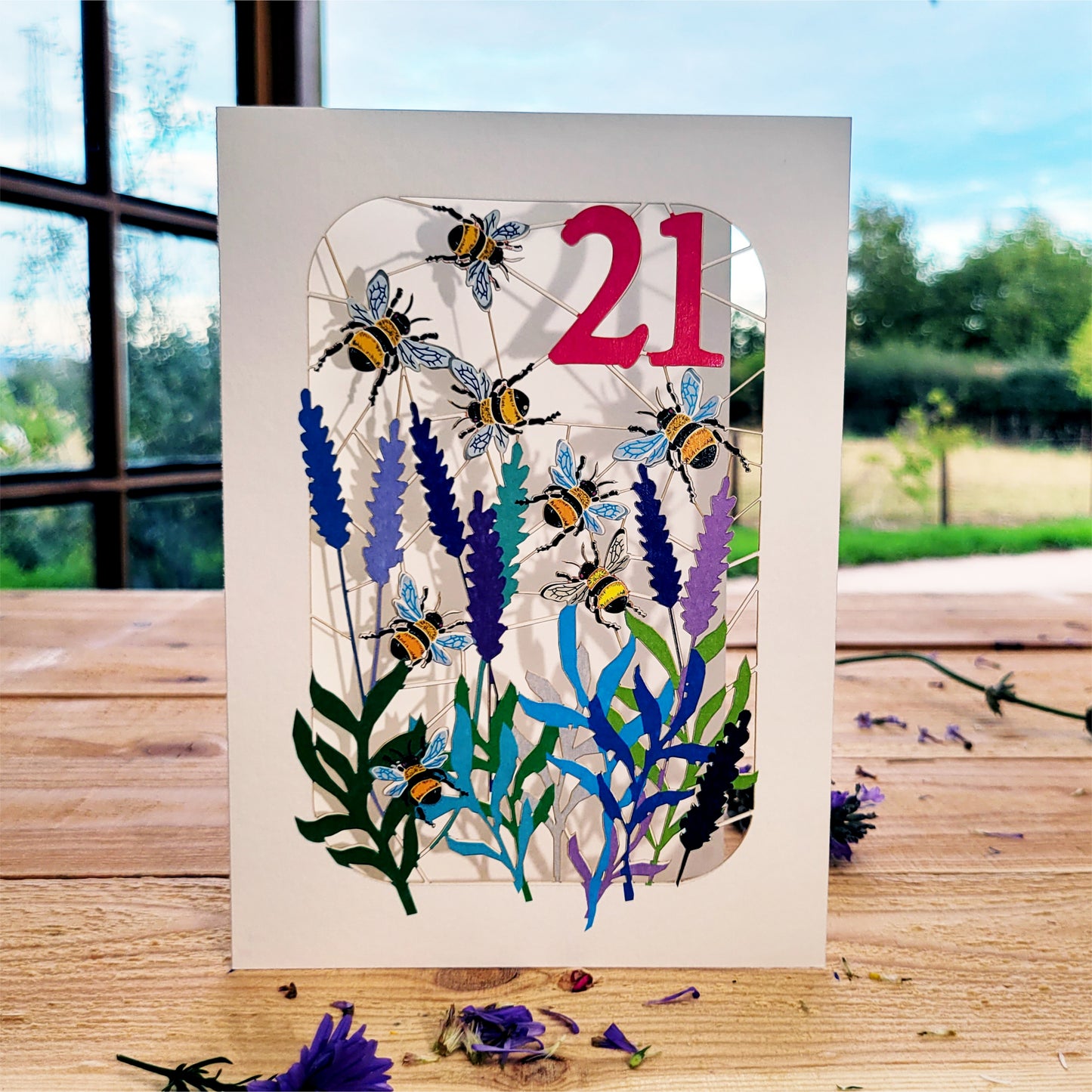 Age 21 Birthday Card, 21st Birthday Card, Bee Card - Be021