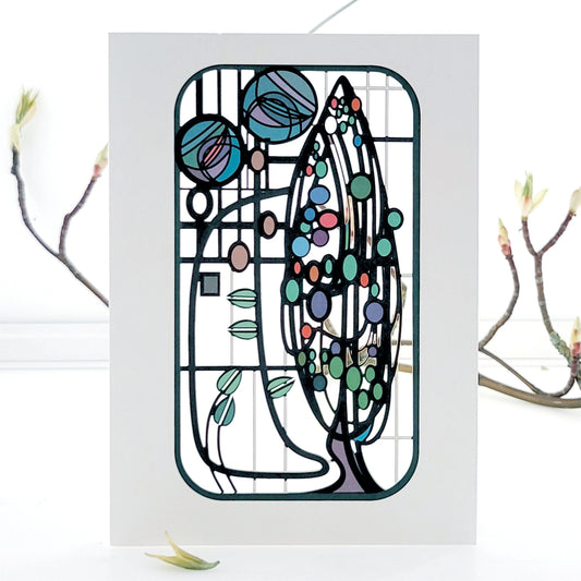 Tree - Blank - Charles Rennie Mackintosh Style Card - #MC006