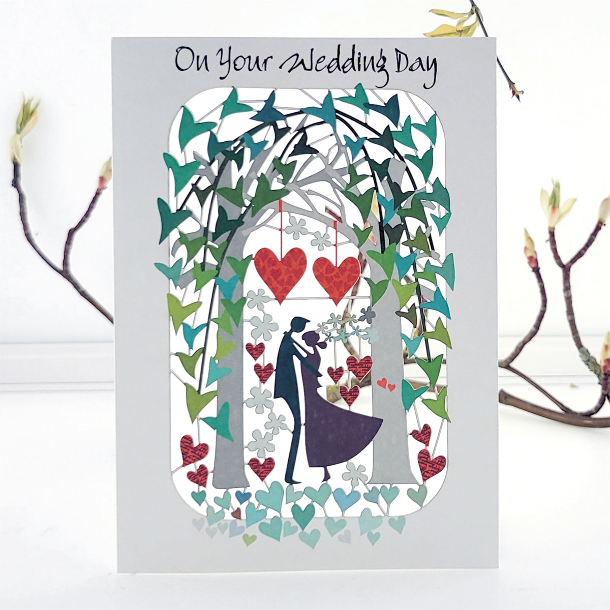 ''On Your Wedding Day'' Bride & Groom Card - Wedding Card #PM254