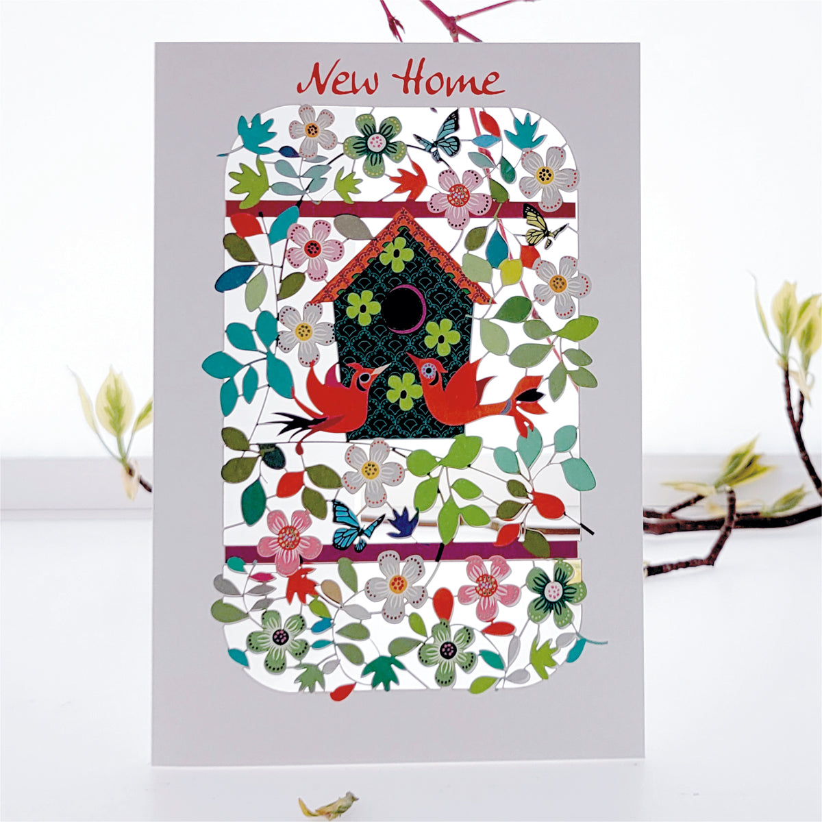 ''New Home'' - Bird House Card - PM281