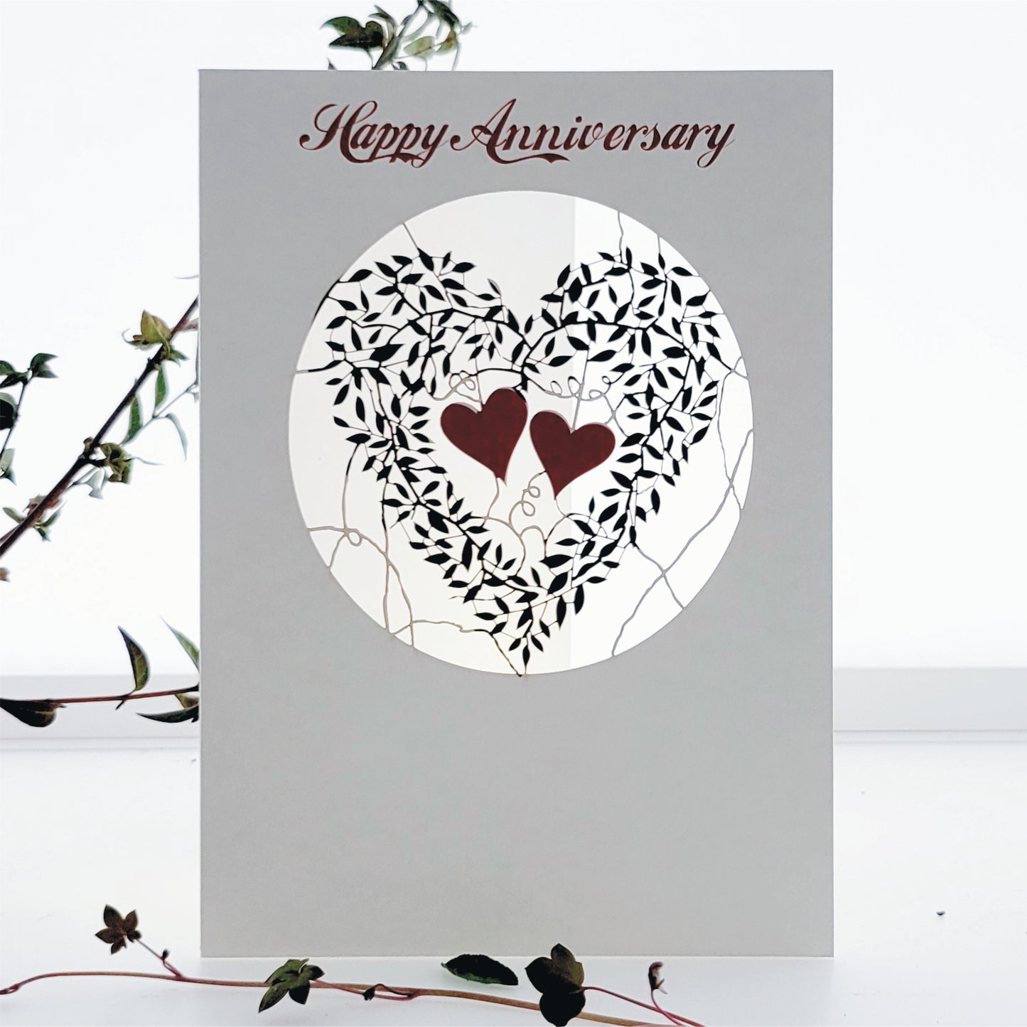 ''Happy Anniversary'' - Vine Heart - Anniversary Card, #PM-652
