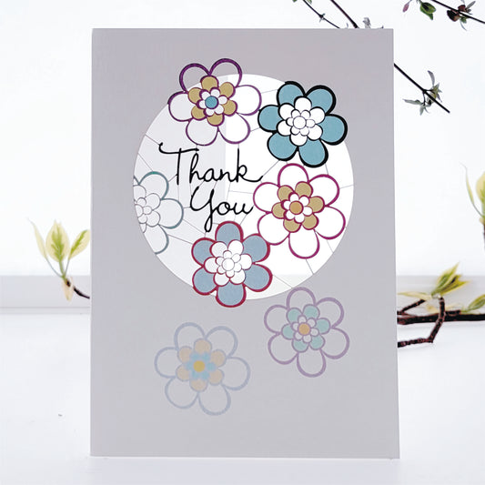 ''Thank You'' - Flowers - Thank You Card, #PM-688