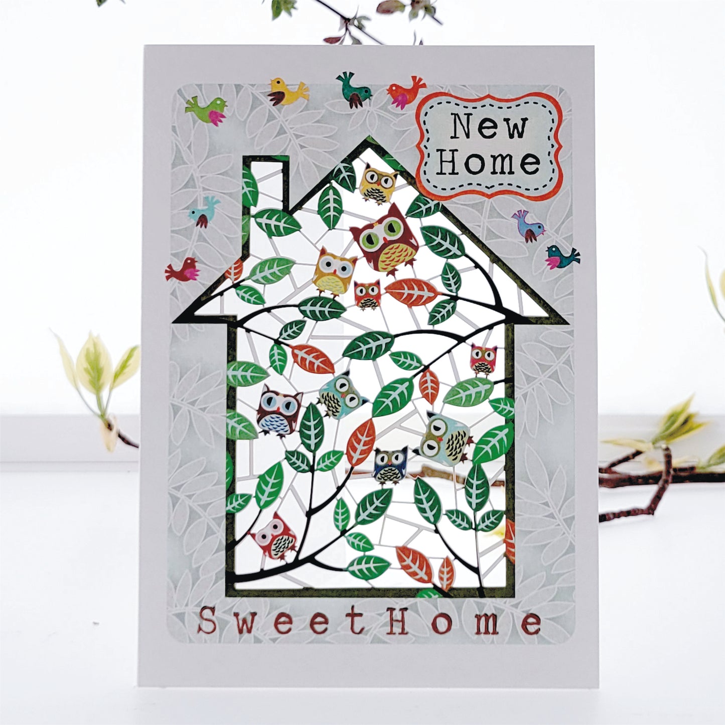 ''New Home - Sweet Home'' - Owl Home Card - PM822