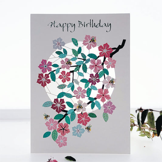 Bees and Blosson - ''Happy Birthday'' - Birthday Card - PM860