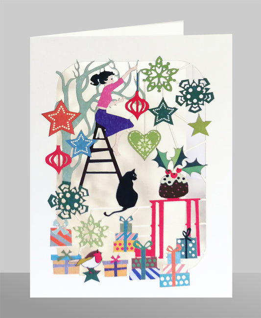 Christmas Pudding Decorations - Christmas Card - Blank - #XP-057