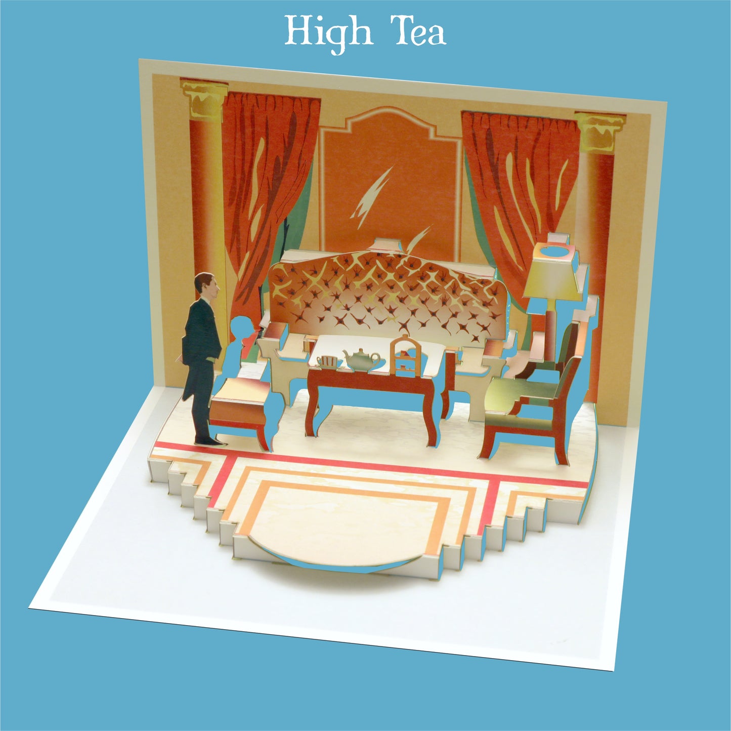 Pop Up - Blank - High Tea -  3d Card, Pop Up Card - #POP-126