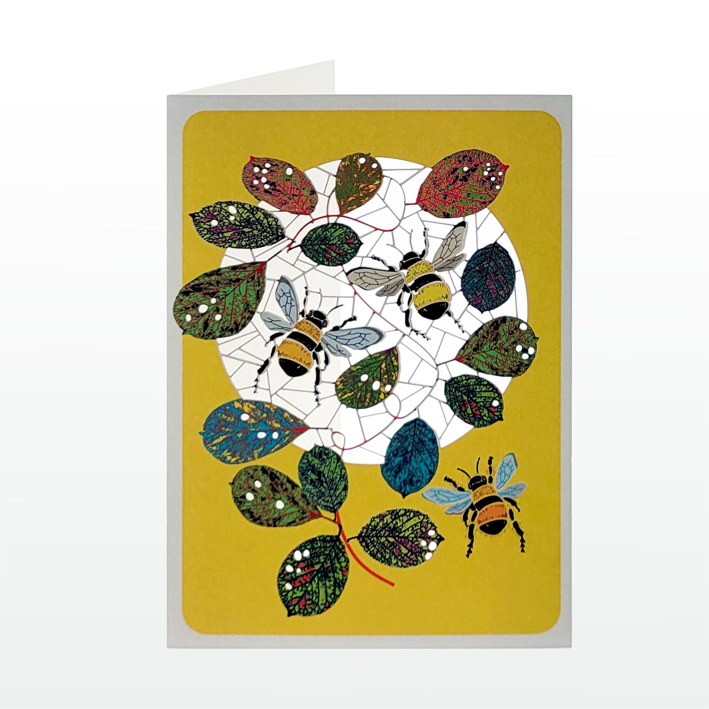 Bee Greetings Card - Blank - Bumble Bee Card - PM172