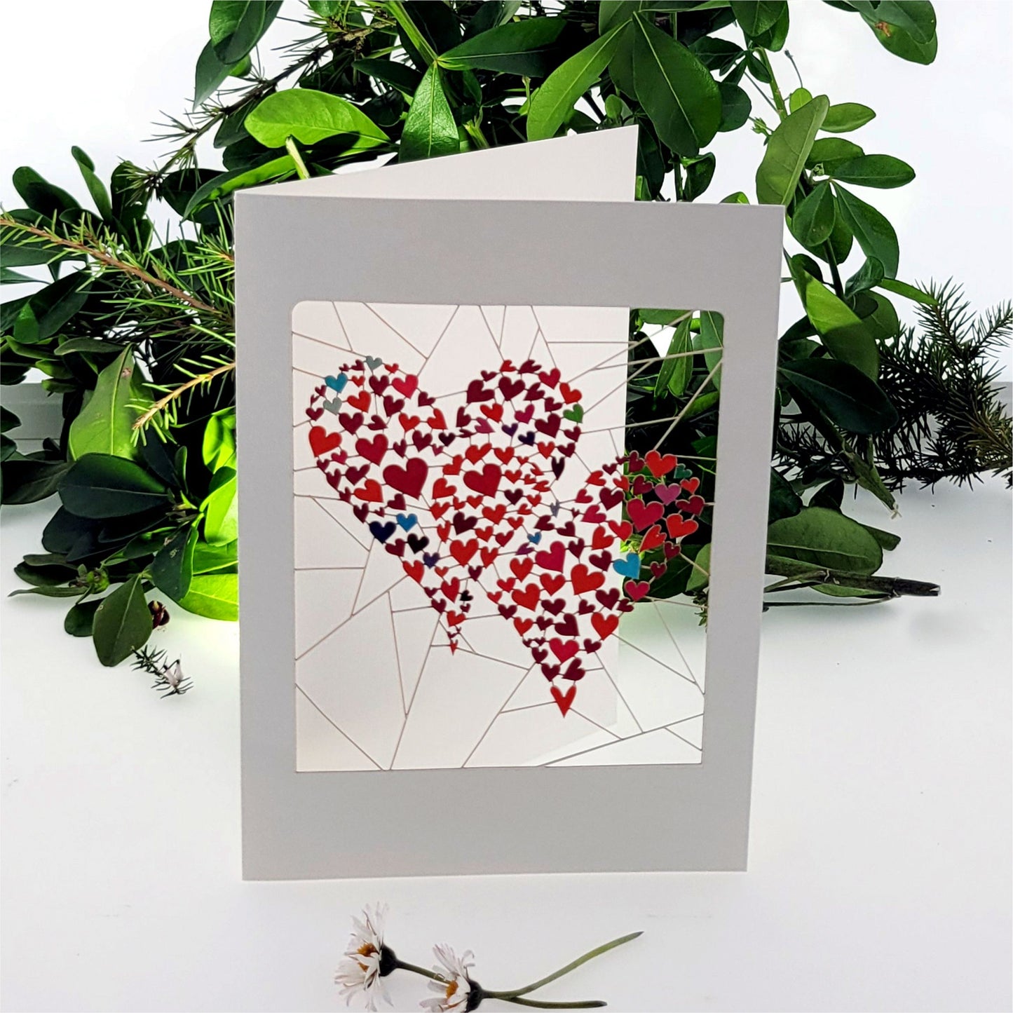 Two Hearts - Blank - Love/Valentines Card - PM895
