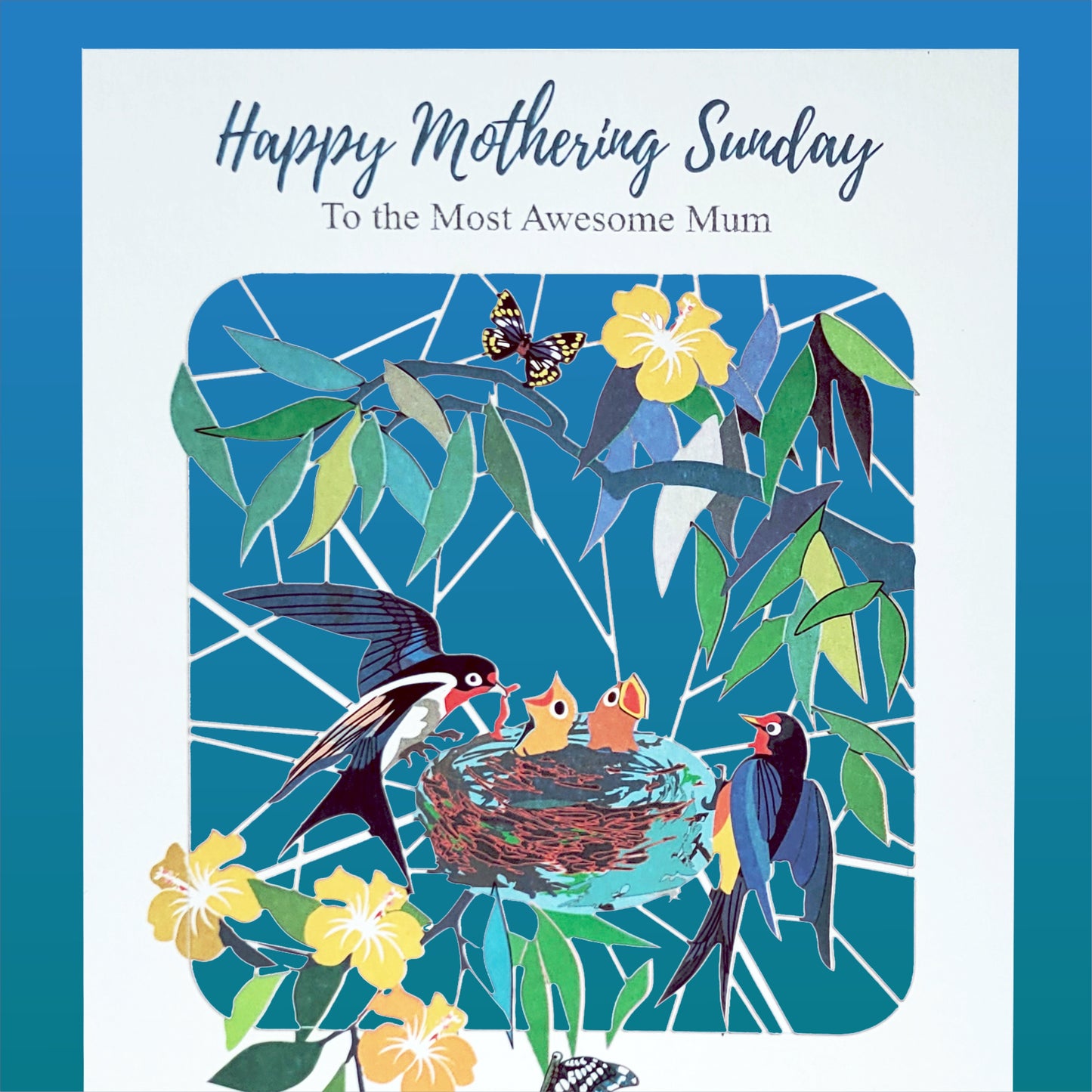 Birds Nest - ''Happy Mothering Sunday'' - Mother's Day Card - PMM 022