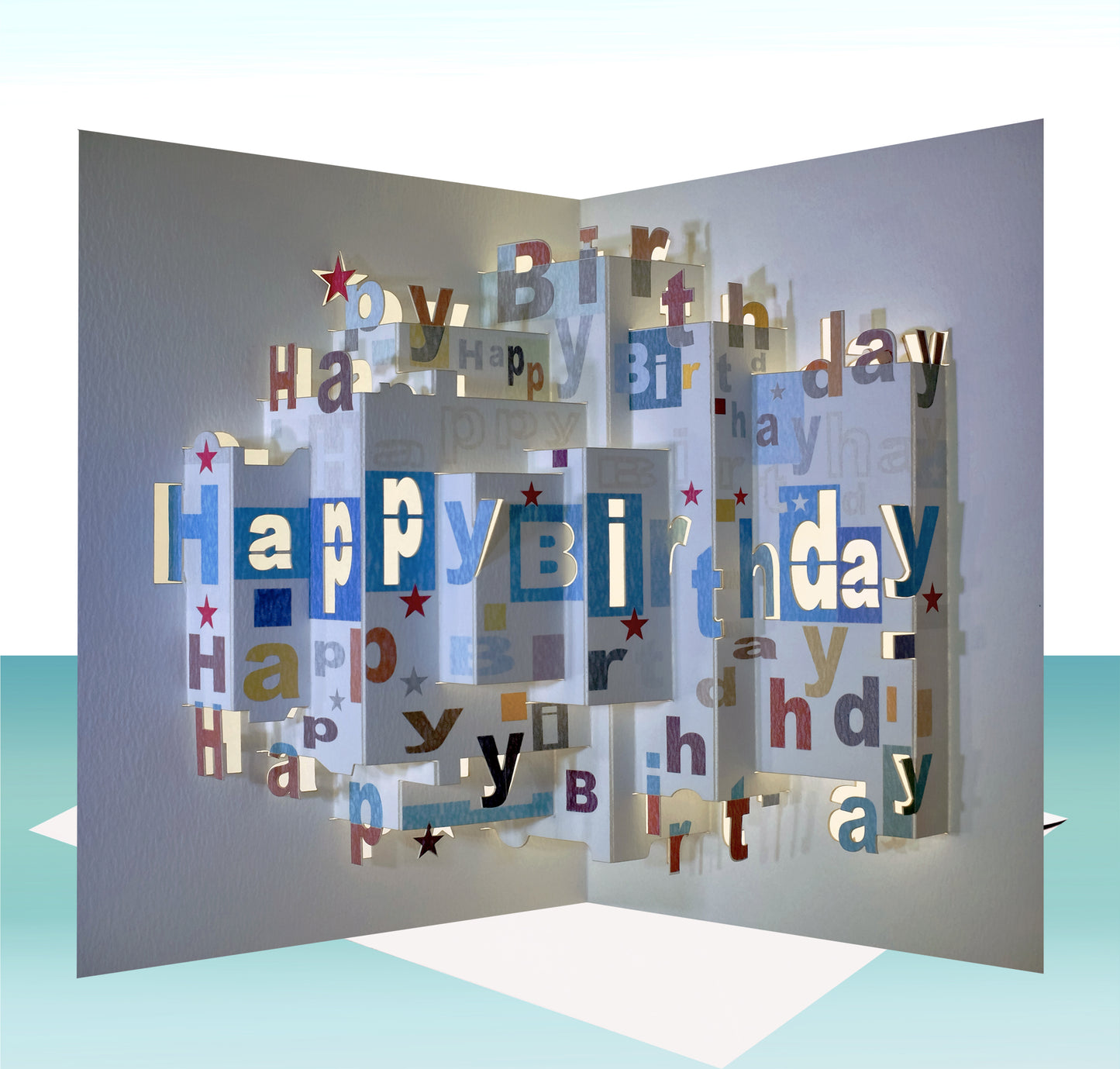 Pop Up ''Happy Birthday'' Card - 3d Card, Birthday Card, Pop Up Card. #POP-066