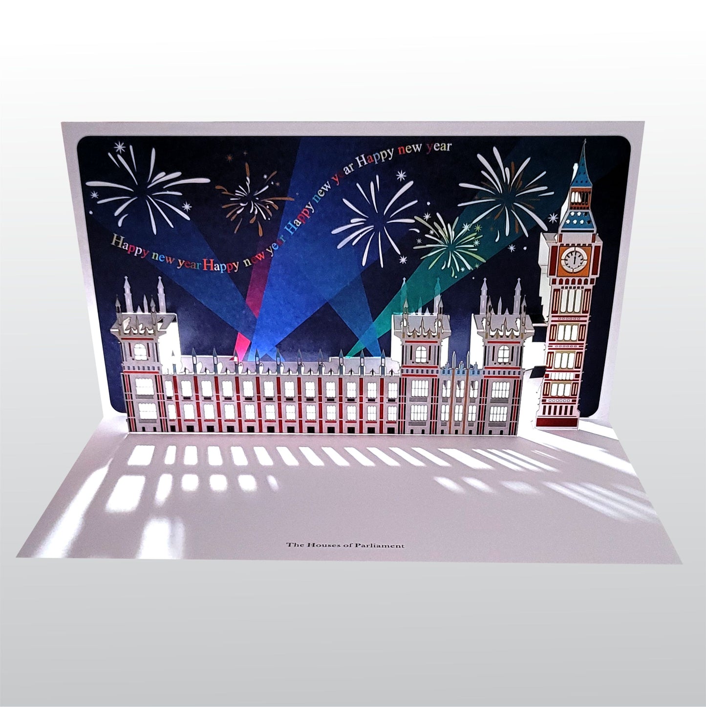 Pop Up - ''The Houses of Parliament'' - Happy New Year Card - 3d Card, Pop Up Card - #POP-055-NEW YEAR