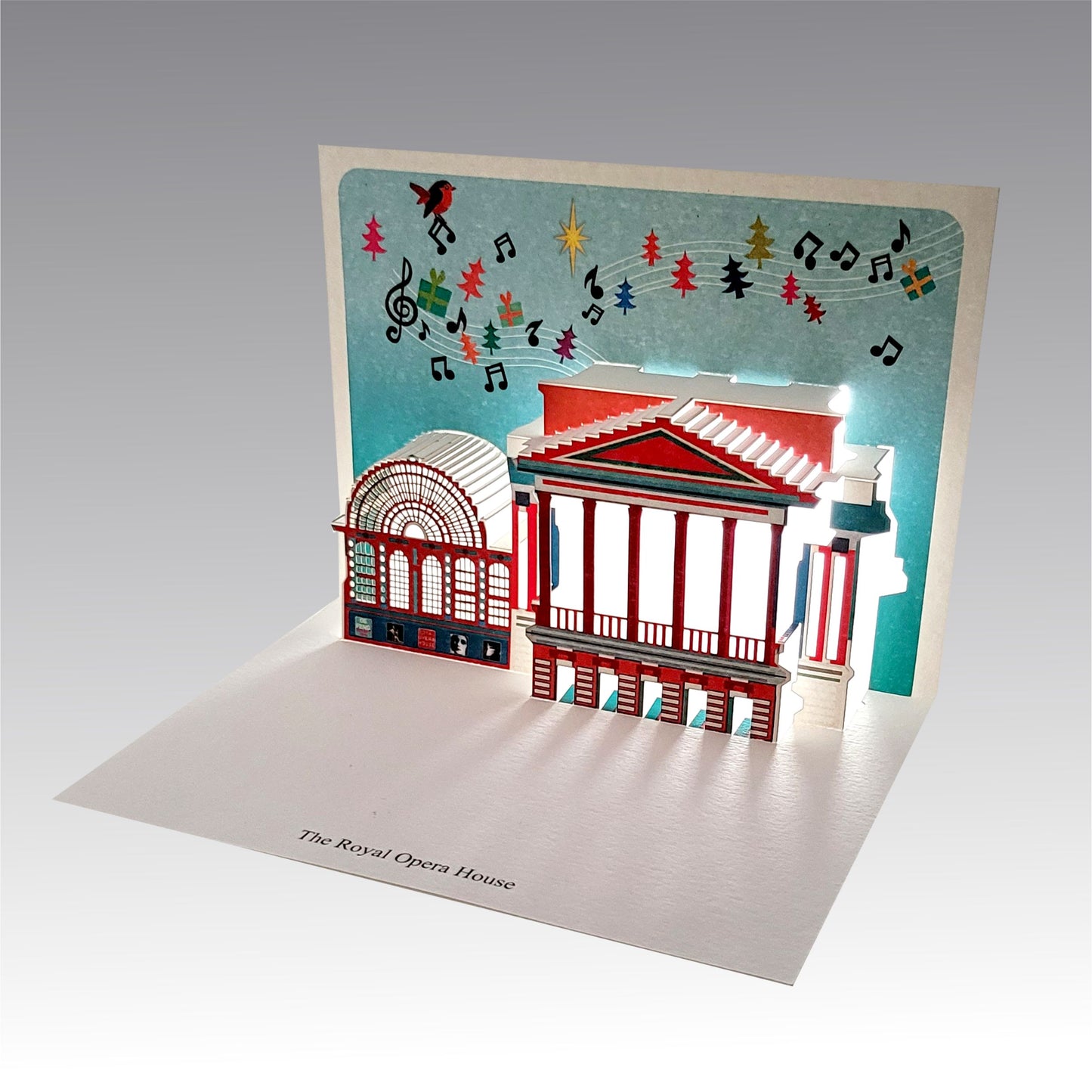 Pop Up - ''The Royal Opera House'' - Christmas Card - 3d Card, Pop Up Card - #POP-075